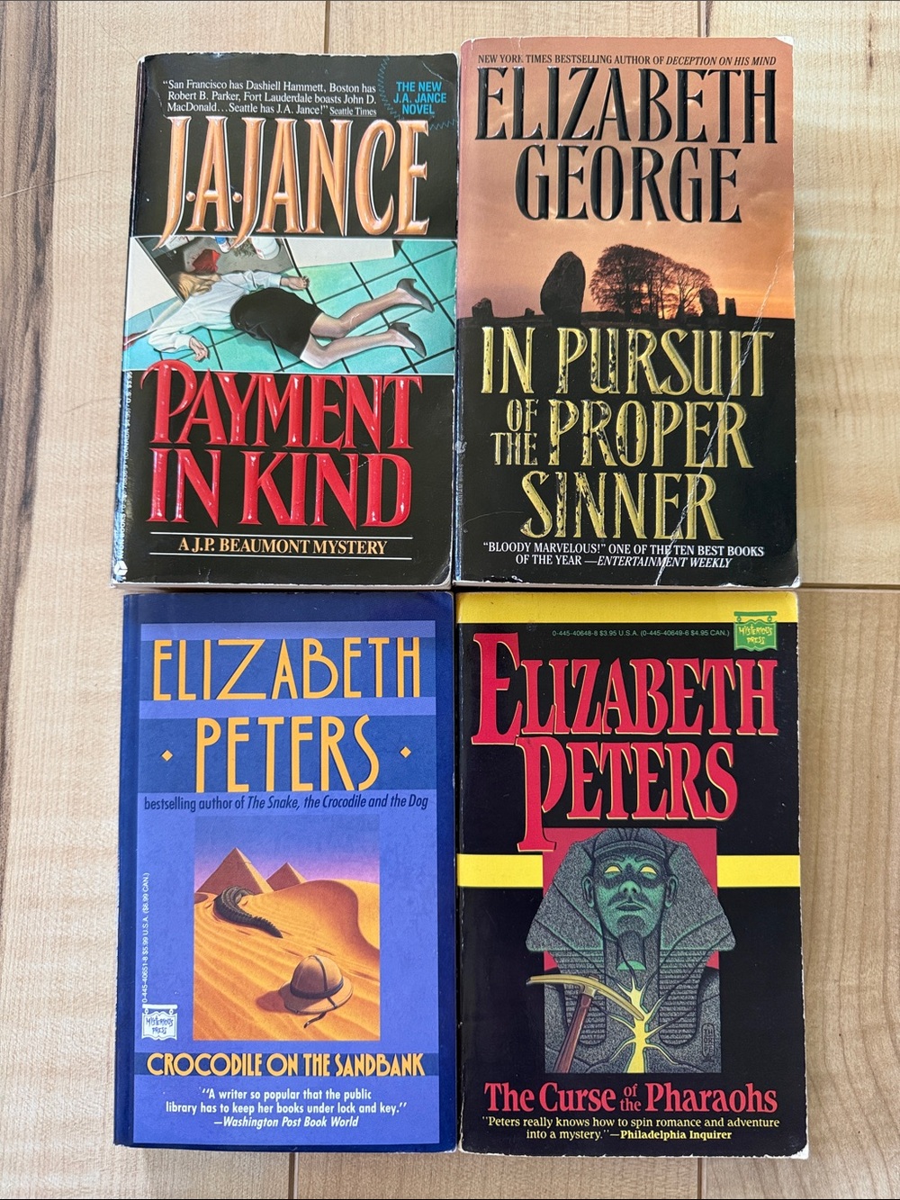 Vintage murder mystery paperback book bundle